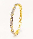 Diva Art AD Studded "S" Design Pair Of Bangles