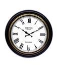 Home Sparkle Round Dark Brown Wall Clock