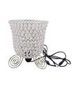 Golmaalshop Embellished Crystal Lamp