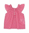 ShopperTree Pink Polka Print Top For Kids