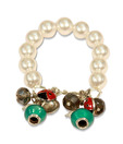 Spyra Elegant Japanese Pearls & Charms Bracelet