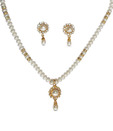 Sri Venkateshwara Fancy Pearl Necklace Set
