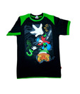 Disney Vibrant Black & Green T-Shirt For Kids