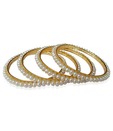 Sri Venkateshwara Pearls Laden Classy Bangles - Set Of 4