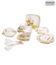 Diamond Crockery Pretty Floral Dinner Set - 40 Pcs