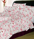 Sleepwell 100% Cotton Beige Double Bed Sheet