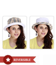 Jorss White - Checkered Design Reversible Hat