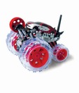 Toy House 7 Channel R/C Cyclone Wheel Stunt 360 Degree Rolling Car (Red)