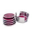 Golmaalshop Trendy Deep Pink Coaster Set - 6 Pcs