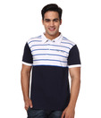 Palm Beach White-Blue Polo T-Shirt