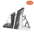 S.R Black & White Wooden Bookends