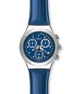 Swatch Sparkling Silver-Blue Watch