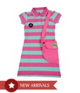 612 Ivy Pink Half Sleeves Dress For Kids
