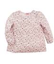 ShopperTree Baby Pink Cambric Printed Top For Kids