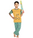 Yobro Green & Yellow Boys Nightsuit