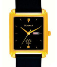 Sonata Natty Black Dial Watch