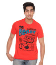Raves Red Half Sleeves T-Shirt