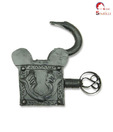 Home Sparkle Rectangular Iron Lock With Side Key