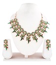 Adhira Floral String & Leaf Drop Necklace Set