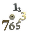 Panache 1 To 7 Silver Wall Clock