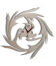 Panache Trendy Golden Chakri Wall Clock