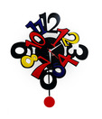 Panache Stylized Digits Wall Clock