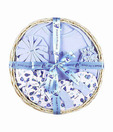 Advance Baby Blue Round Basket Gift Set- 7 Pcs. (0 - 1 Year)