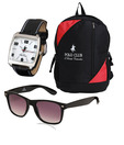 PCBC Cool Watch, Sunglasses & Backpack Combo