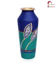 Home Sparkle Hand Painted Vase - Blue