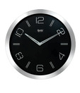 Ajanta Black & Silver Wall Clock