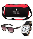 PCBC Stylish Watch, Sunglasses & Gym Bag Combo