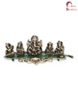 Home Sparkle Musical Ganesha On Leaf With Diya