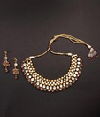 Indianmyra Kundan Stones Luxurious Traditional Necklace Set