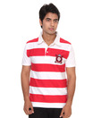 Raves Red & White Polo T-Shirt