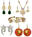 Kshitiz Jewels Vibrant Three Earrings, Bracelet & Pendant Set Combo