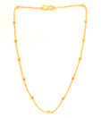 Jewels Of India Golden Beaded Chain