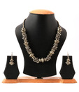 Art Mannia Rhodium Plated Ghungroo Necklace Set