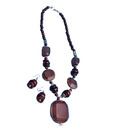 Kiya Stunning Chocolate Brown Necklace Set