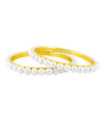 Jpearls Pristine Pearls Traditional Bangles  - Set Of 2