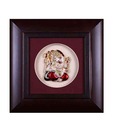 Forever Lord Ganesha Gold & Austrian Chaton Adorned Square Frame