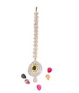 Diva Art Exquisite AD Maang Tika With Interchangeable Stones