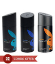 Playboy Men Deos Pack of 3(Ibiza, Malibu, Miami)-150 Ml Each