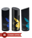 Playboy Men Deos Pack of 3(Ibiza, VIP, Malibu)-150 Ml Each
