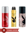 Playboy Women Deos Pack of 3(VIP,Sexy,Rock)-150 Ml Each