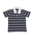 Gillu Blue & Black Polo T-Shirt For Kids