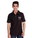 Alano Black Polo Neck T-shirt