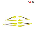 Zain Four Pieces Stylish Serving, Pizza , Salad and Food Tong Set