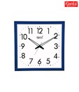 Ajanta White & Blue Square Wall Clock