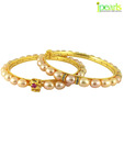 Jpearls Captivating Pearls & CZ Bangle Pair
