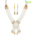 Jpearls Angelic Pearls & CZ Necklace Set